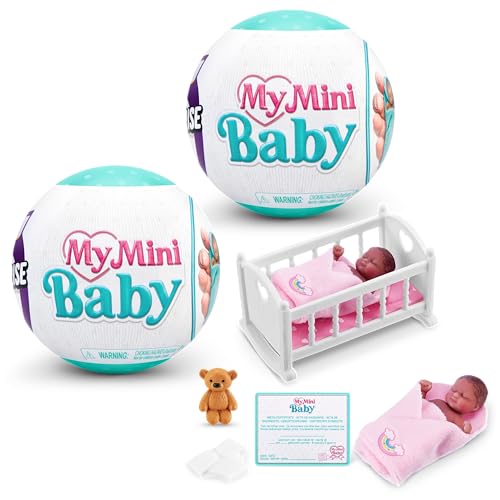 Boneca ZURU 5 Surprise My Mini Baby Serie 1 - 2 Pacote Zuru - Brinquedos - 5 surprise, my mini baby, serie 1, 2 pacotes