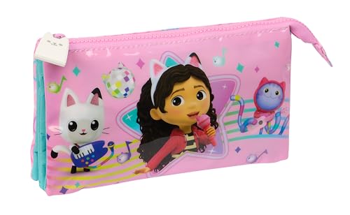 Estojo de Brincar SAFTA Gabby's Dollhouse Party (Idade Mínima Recomendada: 4 anos) safta - Estojos para canetas e lápis - variedade, brinquedos, mesa, cadeira, animais