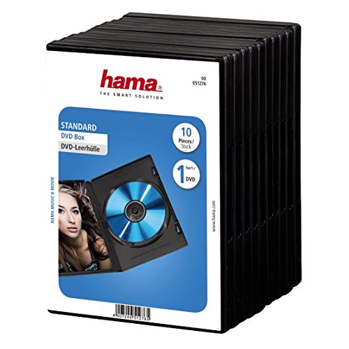 Caixa para Discos HAMA Standard Case (Acessório Imagem e Som) Hama - Estojos e organizadores de cd/dvd - 1 cd, caixa, armazenamento