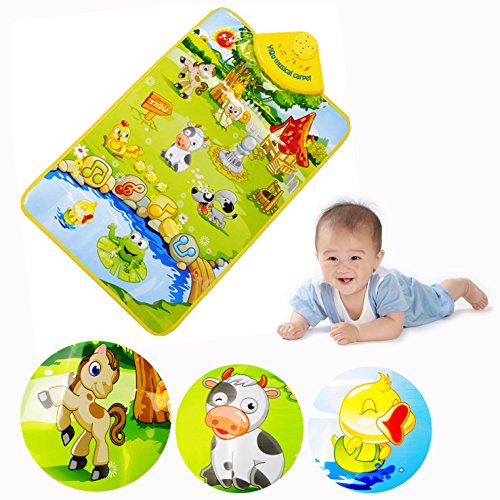 Tapete Musical para Bebé DMZK | 60x40cm - Multicor DMZK - Brinquedos - musical, bebé, multicor