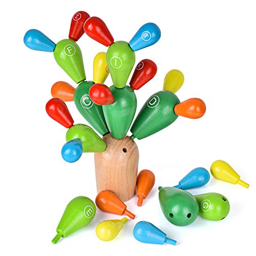 Jogo Didático Ulikey 3D Block Cacti | Azul, Verde, Amarelo Ulikey - Brinquedos - didático, 3D, cactos