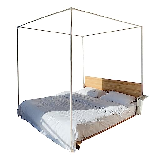 Cabeceira de cama LONONE com dossel (Branco - Metal) LONONE - Conjuntos de móveis - dossel, metal, branco
