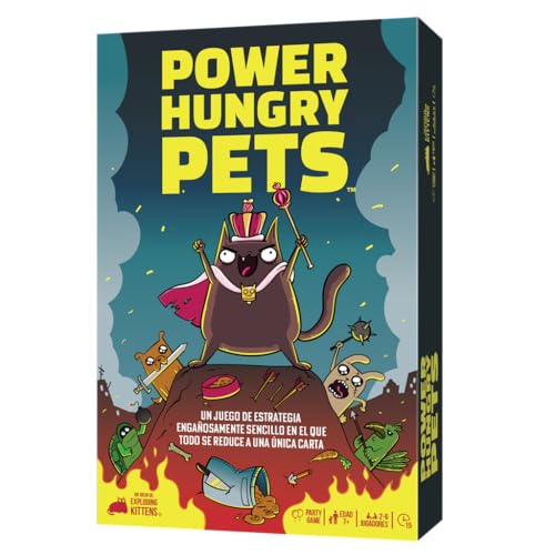 Jogo de tabuleiro ASMODEE Power Hungry Pets (7 anos) Juegos - Jogos - estratégia, cartas, 7 anos