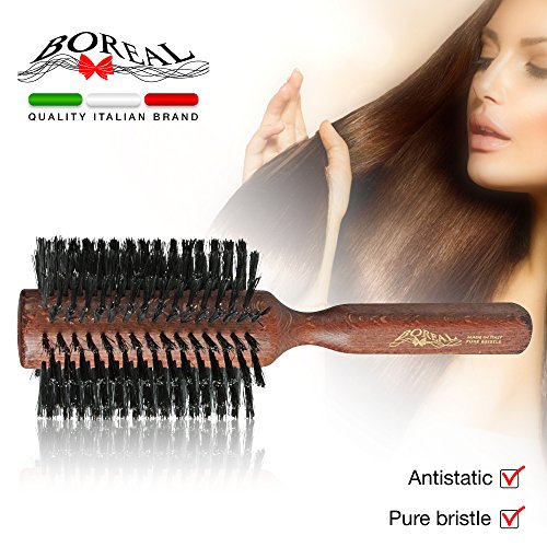 Escova para o Cabelo ANTI-Statico de Madeira de Carvalho Boreal - Pentes e escovas - anti-statico, madeira, carvalho