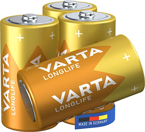 Pilhas Não Recarregáveis VARTA Longlife C Varta - Baterias de uso geral - alta capacidade, estabilidade tensão, armazenamento
