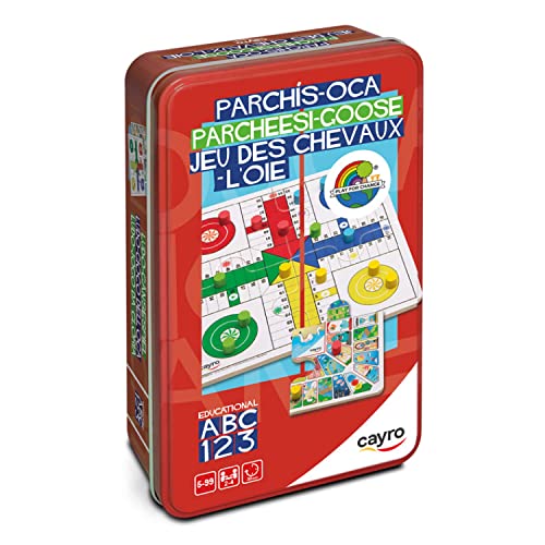 Jogo de tabuleiro CAYRO Parchis e Oca (5 anos) Cayro - Jogos - estratégia, peças em metal, tabuleiro em cartão, viajável