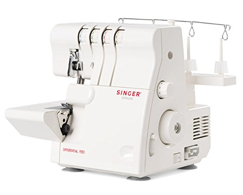 Máquina de Costura Singer Ultralock 14SH654 | Vermelho, Branco (Costume e Armação) Singer - Máquinas de trabalho de tecidos - costura, ultralock, 14sh654, vermelho, branco