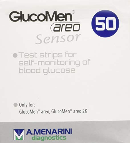 Areo Glucomen 50 Unidades (Recondicionado Como Novo) Menarini - Tiras de teste de glicose no sangue - areo, glucomen, recondicionado