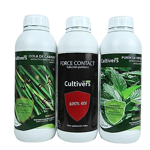 Cultivers 1L Pack 1 L Sabão Potássico Purino de Erva e Cabeça de Cavalo Ecoforce - Xampu e condicionador para animais de estimação - sabao potassico, purin, erva, cavalo