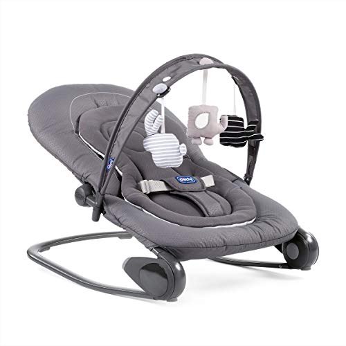 Cadeira de Baloiço CHICCO Hoopla Cinzento Escuro Chicco - Brinquedos para bebês e equipamentos de atividades - cinzento escuro, 18 kg, baloiço