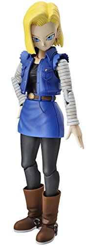 Figura FAMOUS TOYS Dragon Ball Z Android C-18 Bandai - Brinquedos - figura, famous toys, dragon ball z, android c-18, pvc, 14 cm