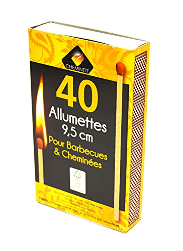 Fósforo PYRO FEU Long (Laranja - 9.5 cm) S&M - Isqueiros e fósforos - campismo, acampamento, cozinhar, iluminar