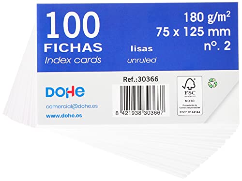 Folhas e Papel para Desenho DOHE 30366 (100 Folhas) DOHE - Papel de arte e artesanato - 100 folhas, papel branco, dohe