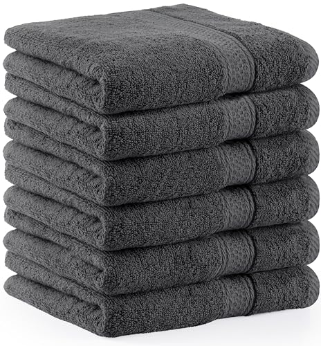 Conjunto de Toalhas de Banho UTOPIA TOWELS Cinzento (50x100cm) Utopia Towels - Toalhas de banho e panos de limpeza - cinzento, 50x100cm