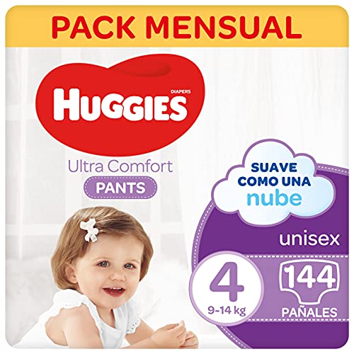 Fraldas Huggies Ultra Comfort Bragueta (Tamanho 4, 144 Unidades) KIMBERLY-CLARK - Roupa interior - ultra comfort, bragueta, tamanho 4, 144 unidades