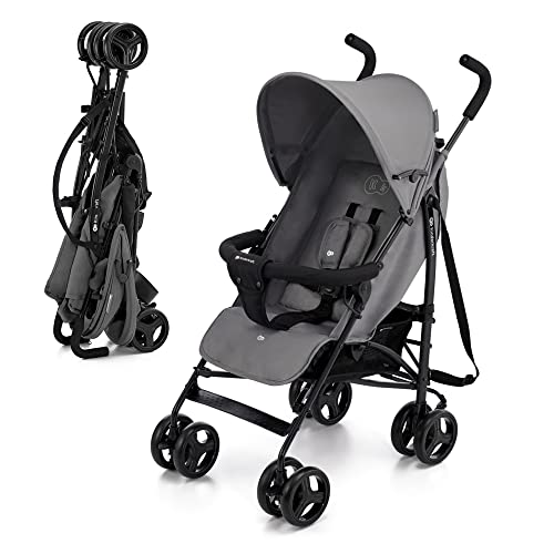 Carrinho de Bebé KINDERKRAFT Tik Grey (0-3 anos) 4Kraft - Móveis para bebês e crianças pequenas - rodas macias, tampa extensível, alça, 18 kg