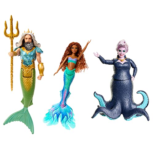 Boneca DISNEY La Sirena Ariel (Idade Mínima Recomendada: 3 anos) Mattel - Bonecas - 15 cm, asas, cadeira, traje aquático