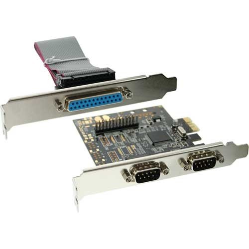 Placa Adaptadora de Interface INLINE 76622C InLine - Placas e adaptadores de interface de computador - pci express, rs-232, db25, com fios, 2 portas serial