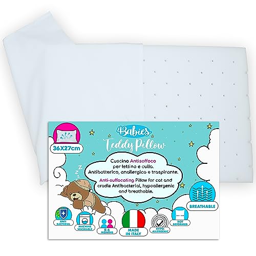 Almofada de Bebé 4BABIES (Branco - Espuma) 4BABIES - Almofadas - espuma, branco, bebé