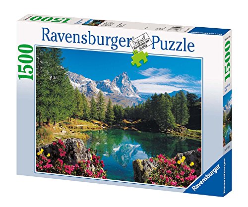 Puzzle RAVENSBURGER 00.017.611 (Idade Mínima: 12 Anos - 1500 Peças) Ravensburger - Quebra-cabeças - paisagem montanhosa, 1500 peças, cartão, fixador de bordos
