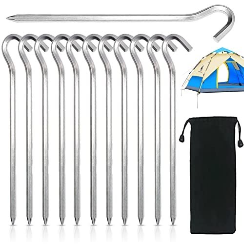 Piques para Tenda de Campismo 18 Peças 18 Cm JGPY-US - Barras e estacas para tendas - tenda, campismo, 18 peças