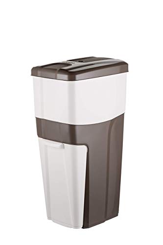 Cesto de reciclagem Trypla 3 compartimentos BAMA Bama - Carrinhos e caddies de limpeza - 3 compartimentos, plástico, papel, restos orgânicos
