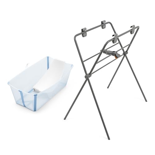 Banheira STOKKE Flexi Bath Ocean Blue (Plástico - Azul) Stokke - Banheiras para bebês e assentos de banho - plástico, azul, 45 kg, 1220x610x760 mm