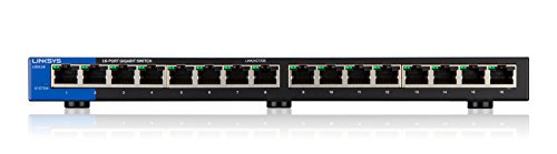 Switch LINKSYS LGS116-EU Gerido L2 10/100/1000 Linksys - Concentradores e comutadores - 16 portas, gigabit ethernet, qos, energy efficient