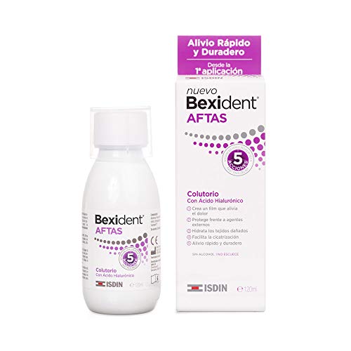 Isdin Bexident Aftas Colutorio com Ácido Hialurônico 120 Ml Isdin - Cuidados com a higiene oral - afta, colutorio, ácido hialurônico, 120 ml
