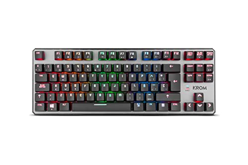 Teclado Gaming com Fios KROM Kernel TKL | Idioma: Português | Preto Krom - Teclados - gaming, fios, português, preto