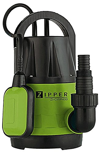 Bomba de Água Submersível Cwp400 400W 7.3M³/Dia Zipper - Bomba de sumo, esgoto e efluente - 400w, 7,3m³/dia, 35ºC, 10m cabo