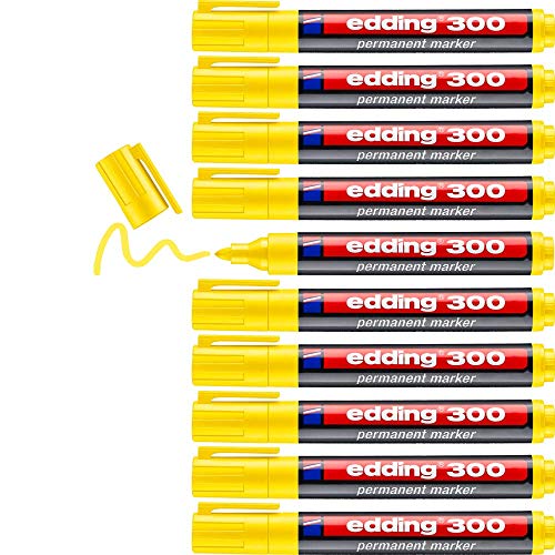 Marcador Permanente EDDING 4-10 Pontas Amarelo Edding - Marcadores - permanente, amarelo, 4-10 pontas