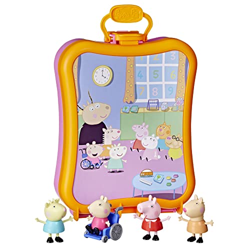 Jogo de Tabuleiro PEPPA PIG Peppa Pig's Club Hasbro - Brinquedos - peppa pig, cadeira de rodas, desmontável, 4 figuras