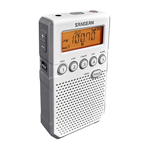 Rádio Digital Sangean DT-800 (Branco - Analógico e digital - Pilhas) Sangean - Radios - analógico, digital, 40 memórias, despertador, auto-off