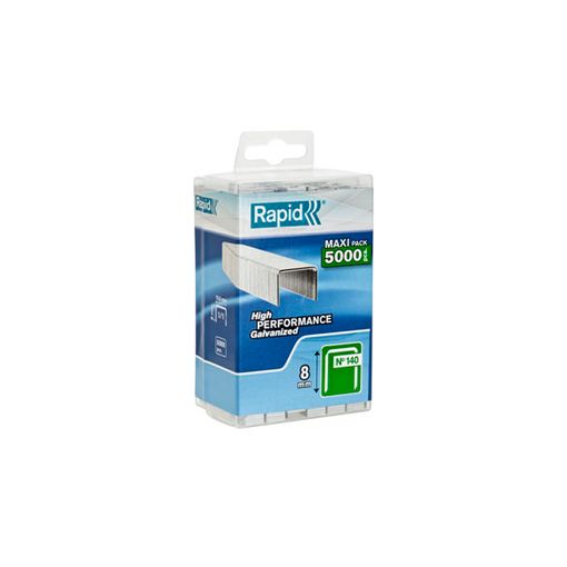 Agrafos RAPID 140 (8 mm - 5.000 Unidades) Rapid - Grampos industriais - agrafos, rapid 140, 8 mm, 5.000 unidades