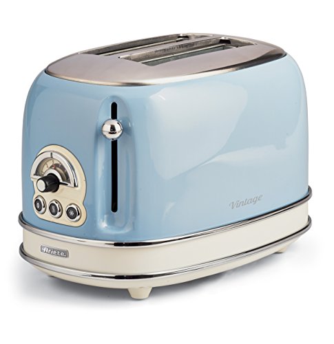 Torradeira Ariete 155 | Azul (Pequeno Almoço / Café) Ariete - Torradeiras - torradeira, aço inoxidável, descongelação, aquecimento