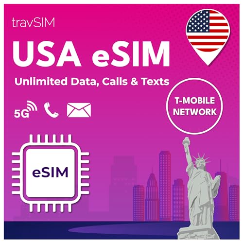 Cartão de Memória TRAVSIM USA eSIM (7 dias) travSIM - Placas e adaptadores de interface de computador - 32 GB, MicroSDHC, universal, 7 dias