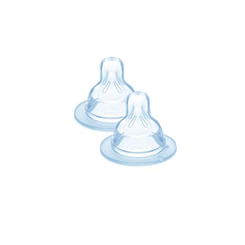 Tetina MAM Silicone Flow 1 (2 Un) - Transparente MAM - Bicos e forros para mamadeiras de bebê - tetina, mam, silicone, flow 1, transparente