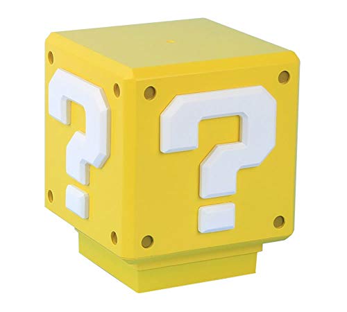 Luz Decorativa SUPER MARIO Mario Box Light PALADONE - Luzes noturnas e iluminação ambiente - luz decorativa, super mario bros, bloco, iluminação, pilhas, som das moedas