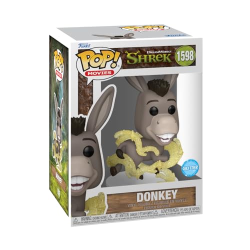 Figura FUNKO Pop! Movies: Shrek Dream Works 30th - Donkey Funko - Brinquedos - pvc, pop, 9 cm, shrek
