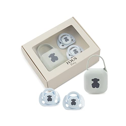 Conjunto de Chupetas Tous Baby Celeste TOUS Baby - Chupetas e mordedores - portachupeta, silicone, bebés, 0+ meses