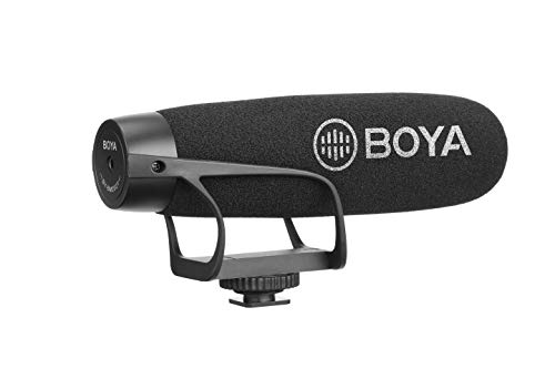 Microfone BOYA BY-BM2021 (Preto - Jack 3.5 mm) Boya - Microfones - supercardioide, canon, jack 3.5 mm
