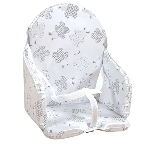 Almofada para Cadeira Alta LOOPING Bunny Looping - Acessórios para cadeira alta e assento elevatório - cadeira alta, espuma, lavável, segurança