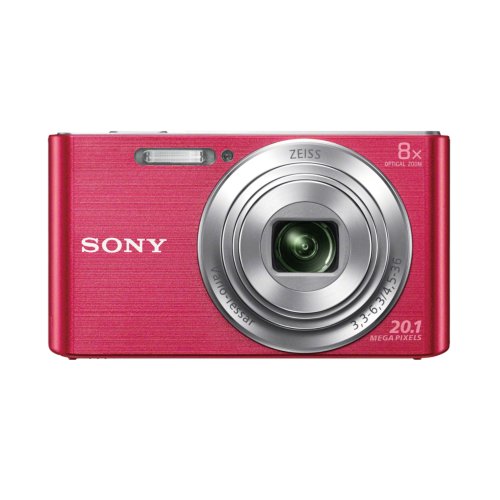 Máquina Fotográfica Compacta SONY W830 (Rosa - 20.1 MP - ISO: Auto a 3200 - Zoom Ótico: 8x) Sony - Câmeras - compacta, 20.1 MP, iso auto 3200, zoom ótico 8x
