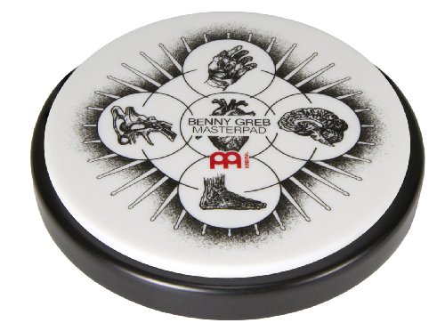Bateria MEINL Mpp-6-Bg Pad Para A Bateria Meinl Cymbals - Práticas de tambor - sensação realista, dura, resistente, formato signature