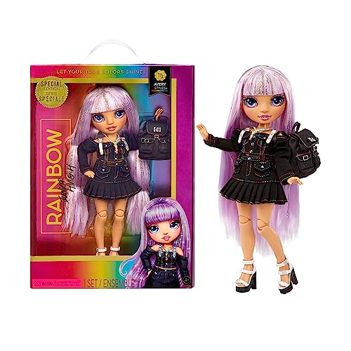 Boneca RAINBOW HIGH Junior Avery Styles (Idade mínima recomendada: 4 anos) MGA Entertainment - Mochilas - boneca, rainbow high, junior avery styles, idade mínima, recomendada