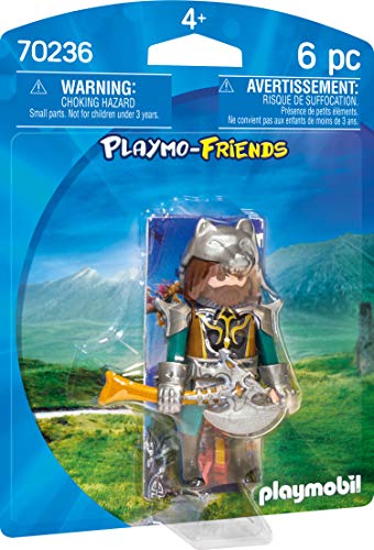 Playmobil 70236 Cavaleiro de Lobo (Idade Mínima Recomendada: 4 anos) PLAYMOBIL - Bonecos de ação e brinquedo - cavaleiro, lobo, armadura, espada