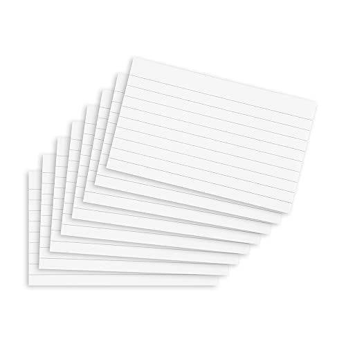 Cartões Flash SUMMIT 200 Unidades (Branco - 125x75mm) Hamelin Brands - Fichas de índice - 200 unidades, 7,5 x 12,5 cm, papel de 180 g/m², revestidas