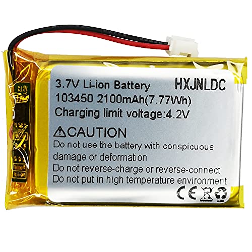 Bateria Recarregável DC 3,7V 2100mAh (103450) HXJN - Baterias para consola de jogos e comandos - 2100mAh, 3,7V, litio, universal