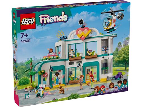 LEGO Friends: Hospital de Heartlake City (Idade Mínima Recomendada: 6 anos - 432 Peças) LEGO - Blocos de encaixe - hospital, helicóptero, robot médico, raio-x